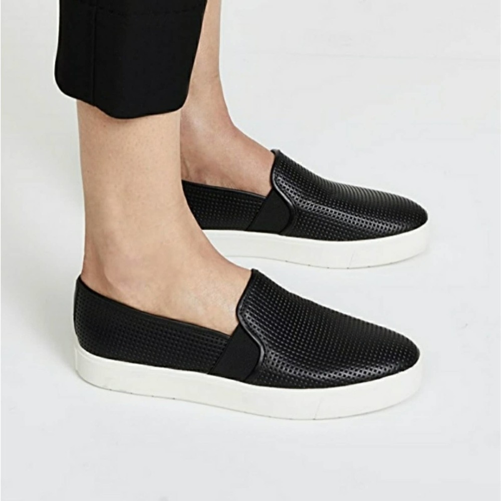 VINCE Perforated Leather Blair Sneakers - Picture 6 of 7